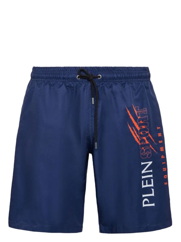 Plein Sport Zwembroek met logoprint - Blauw