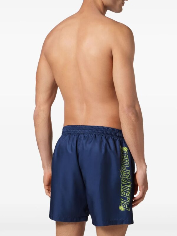 Plein Sport Zwembroek met logoprint - Blauw