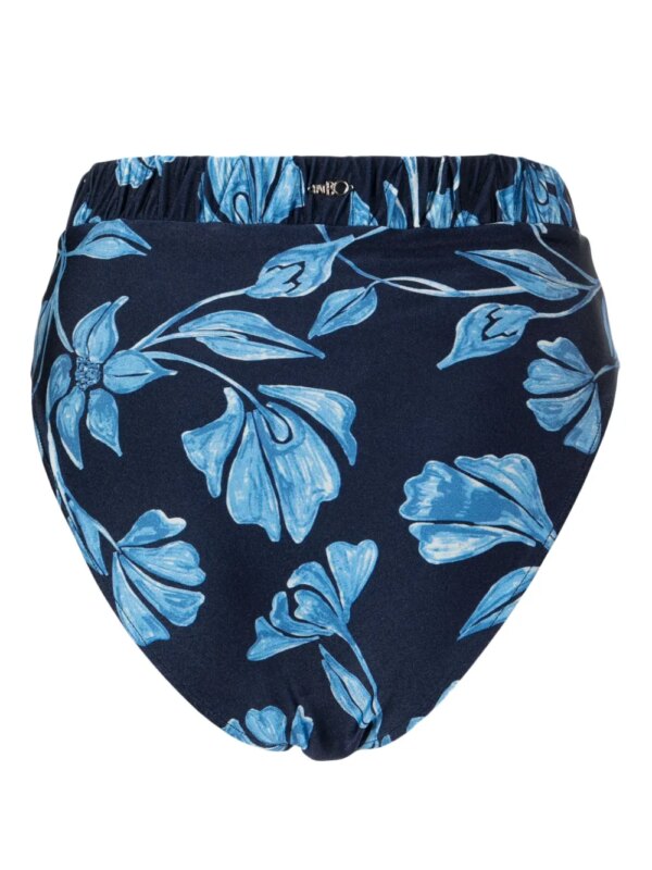 PatBO Bikinislip met bloemenprint - Blauw