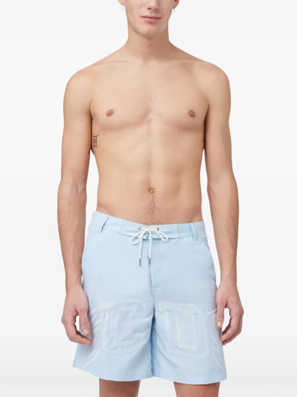 GCDS Zwembroek met logoprint - Blauw