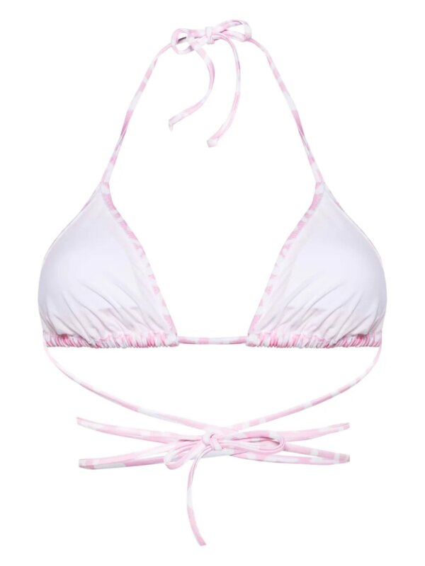 VETEMENTS Bikinitop met logoprint - Roze