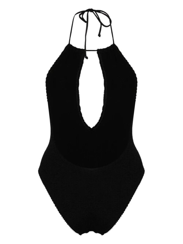 Bond-eye Bisou seersucker badpak - Zwart