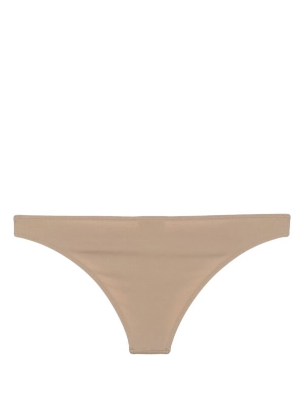 Saint Laurent Hoog uitgesneden bikinislip met elastische tailleband - Bruin