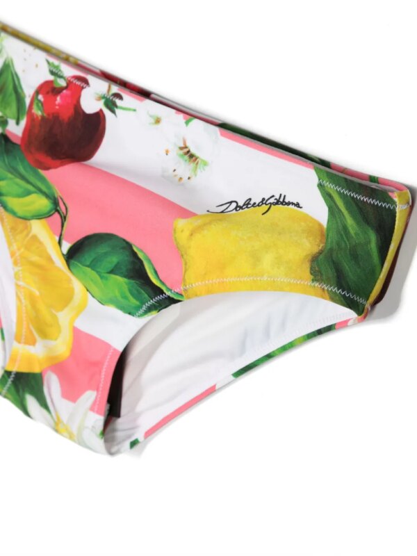 Dolce & Gabbana Kids Asymmetrische bikini - Geel