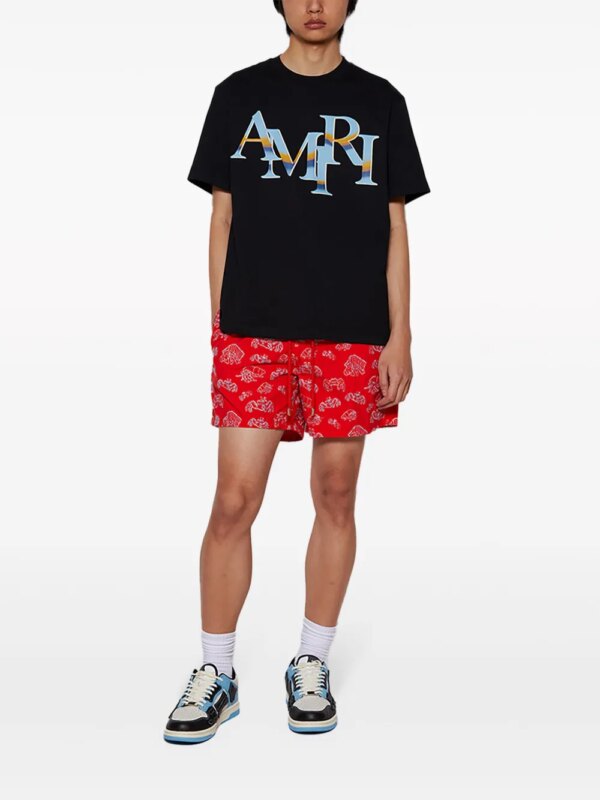 Vilebrequin Zwembroek met print - Rood