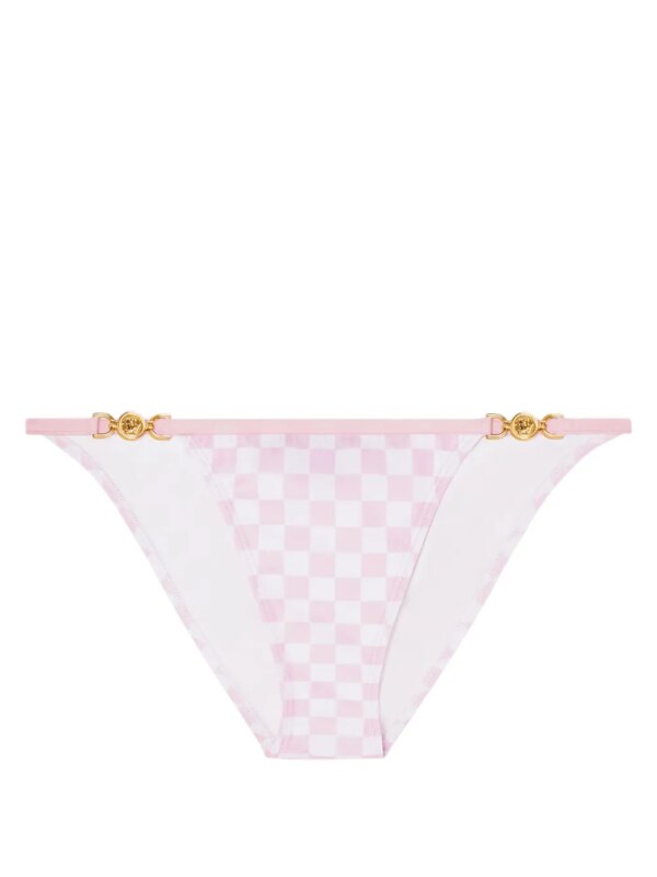 Versace Geruite bikinislip - Roze