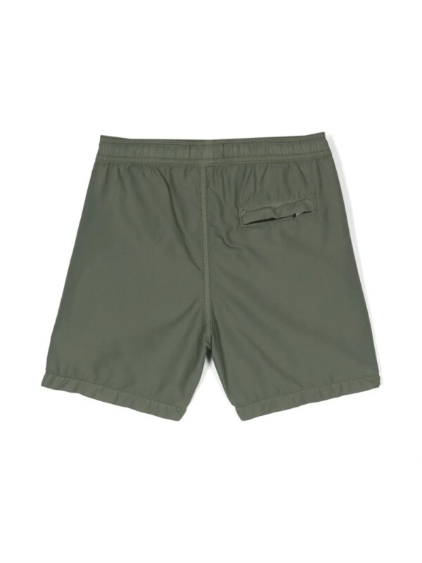 Stone Island Junior Zwembroek met print - Groen
