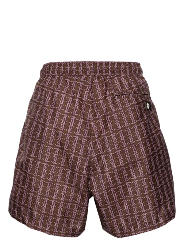 Roberto Cavalli Zwembroek met logoprint - Bruin