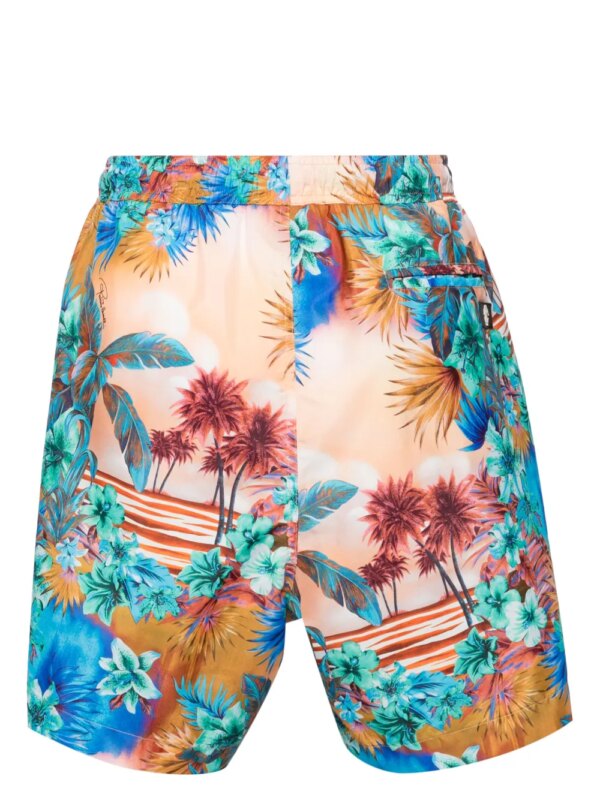 Roberto Cavalli Zwembroek met print - Beige