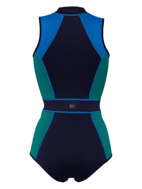 Duskii Tank Spring badpak met colourblocking - Blauw