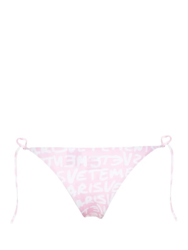 VETEMENTS Bikinislip met logoprint - Roze