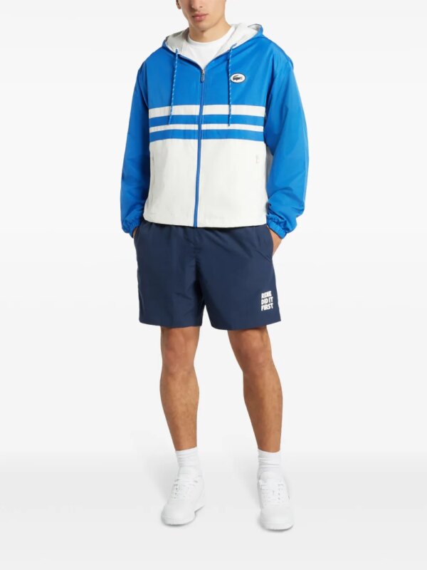 Lacoste Zwembroek met tekst - Blauw