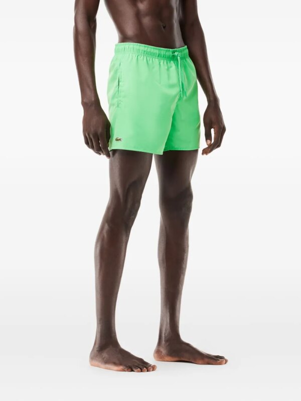 Lacoste Zwembroek met trekkoordtaille - Groen