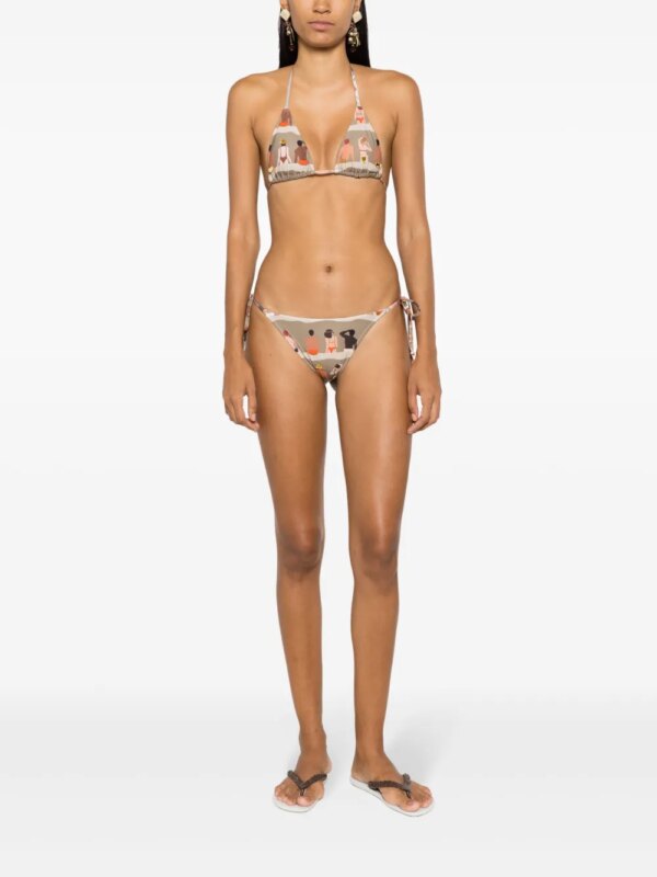 Amir Slama Bikini met print - Bruin