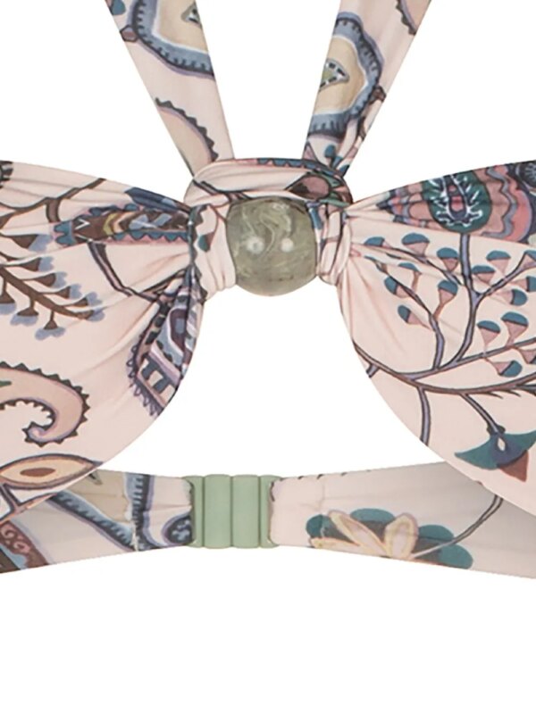 Silvia Tcherassi Valderice bikini met paisley-print - Blauw