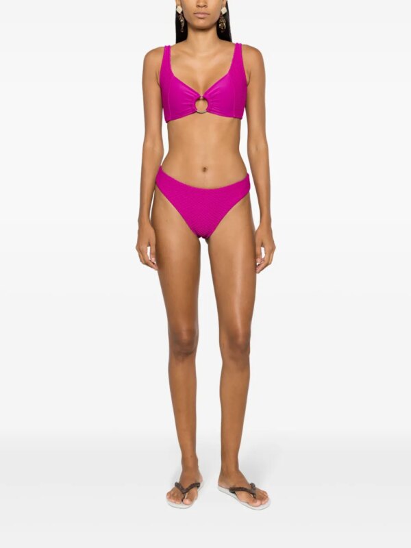 Amir Slama Bikinitop verfraaid met ring - Roze