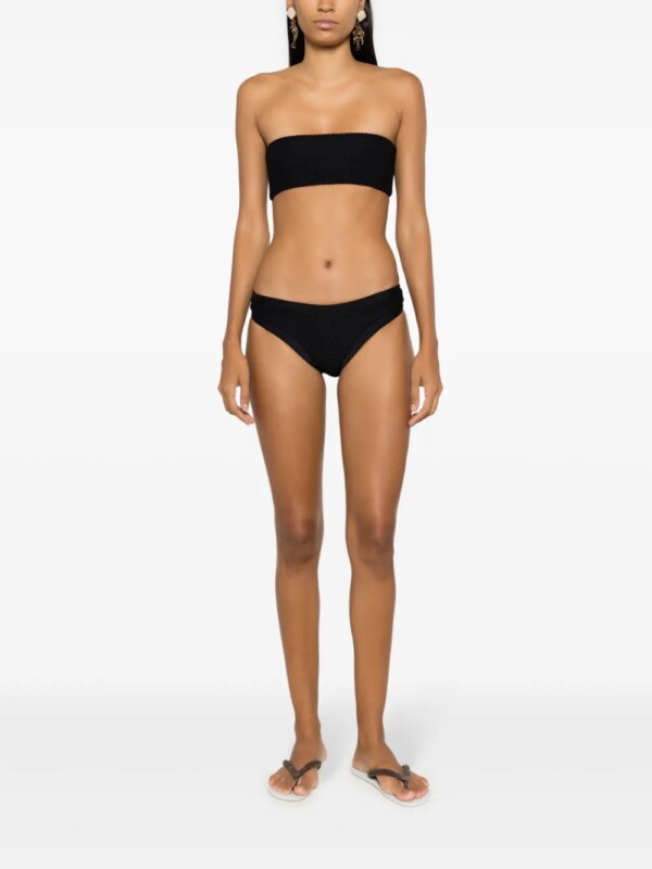 Amir Slama Bikinitop met textuur - Zwart