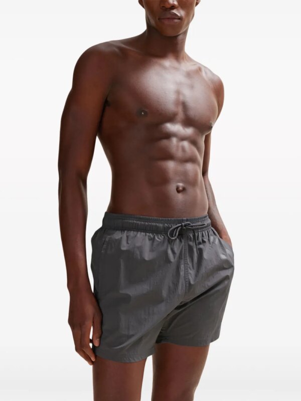 BOSS Zwembroek met logoprint - Grijs