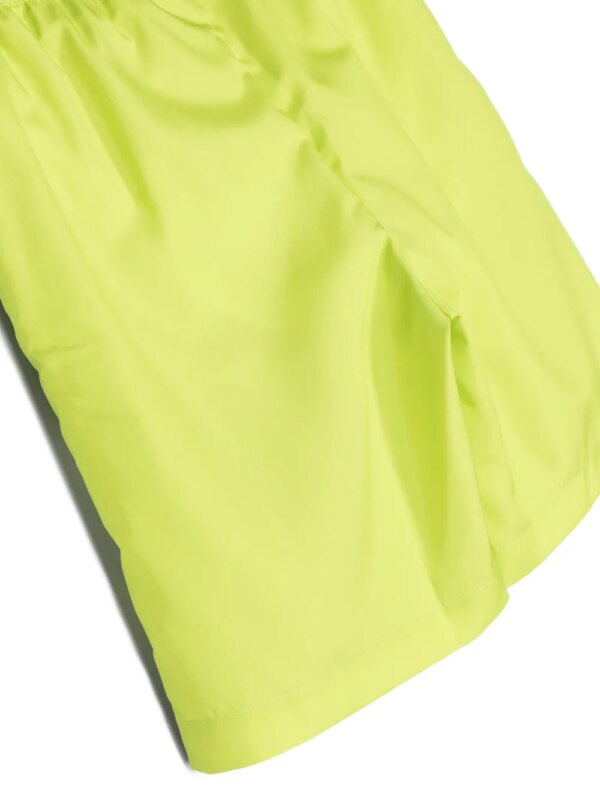 Moschino Kids Zwembroek met logoprint - Groen