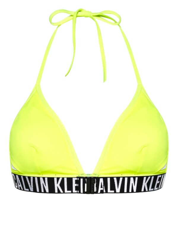 Calvin Klein Bikinitop met logoband - Geel