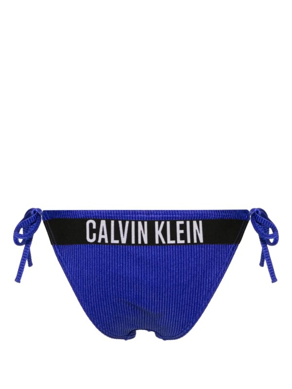 Calvin Klein Geribbelde bikinislip - Blauw
