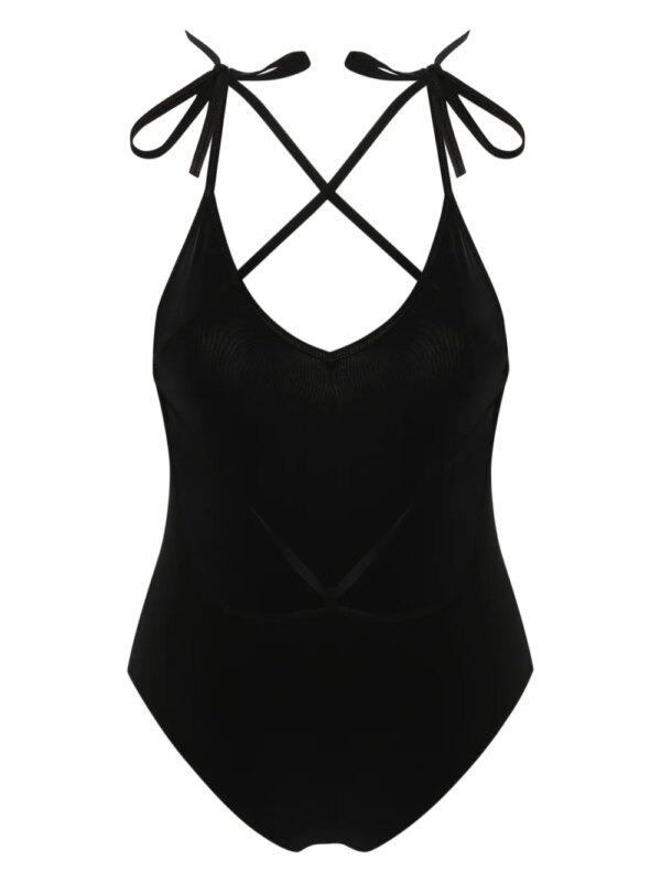 ISABEL MARANT Swan badpak met gekruiste bandjes - Zwart