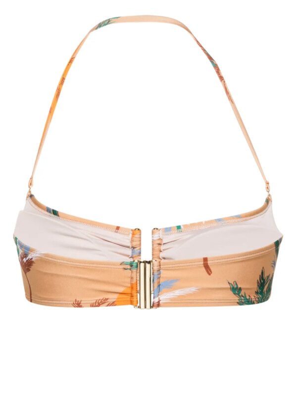 Raquel Diniz Bikinitop met print - Beige
