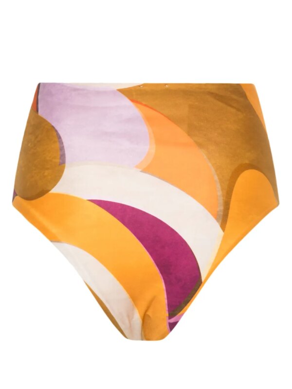 Raquel Diniz x Lenny Niemeyer bikinibroekje met abstracte print - Oranje