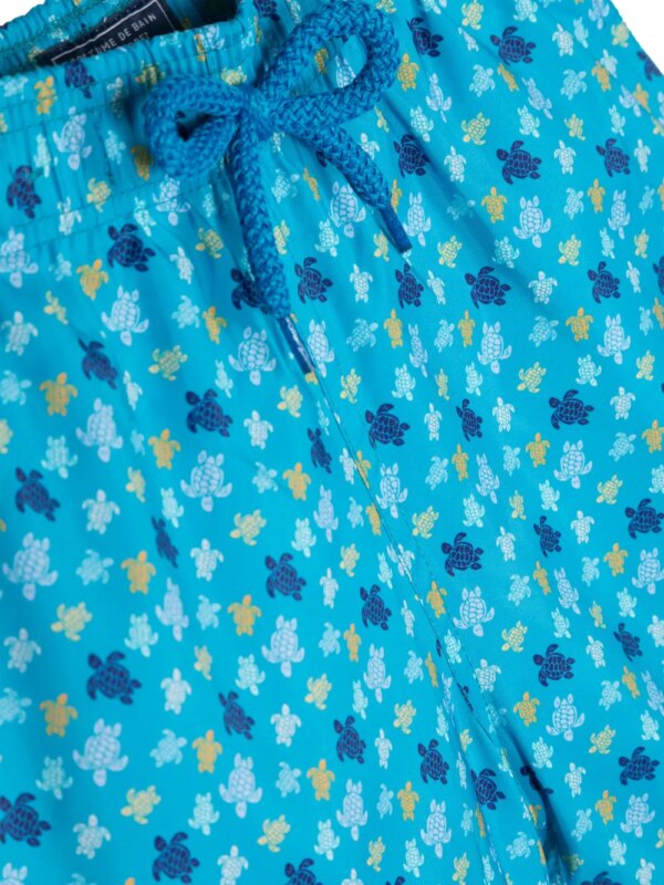 Vilebrequin Kids Zwembroek met schildpadprint - Blauw