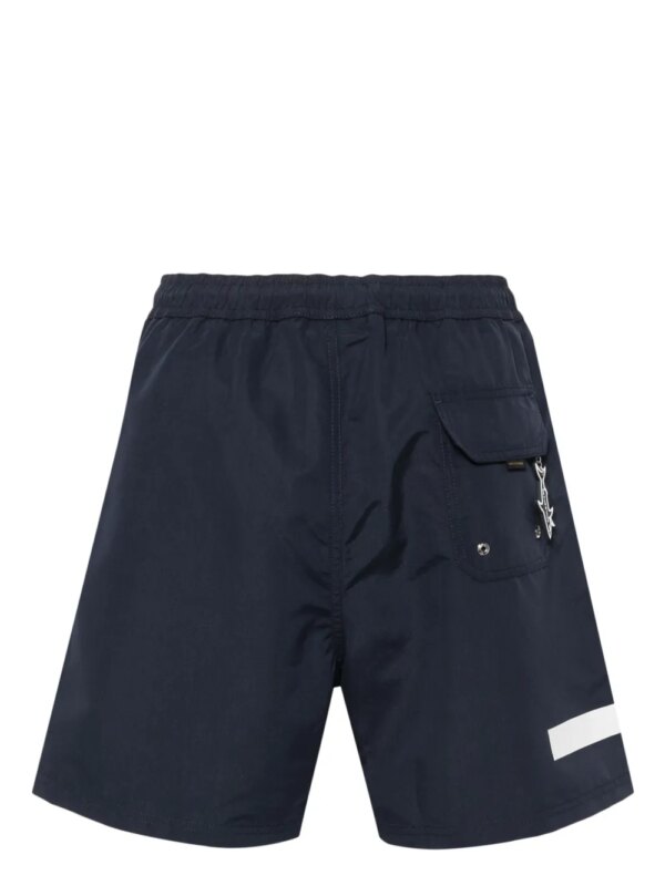 Paul & Shark Zwembroek met logoprint - Blauw
