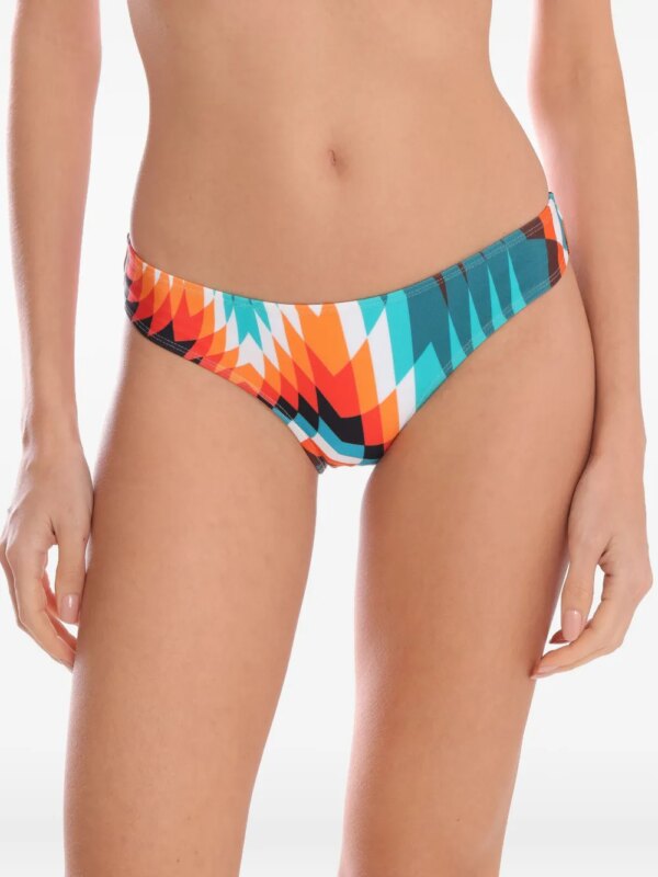 Lygia & Nanny Bikinislip met geometrische print - Wit