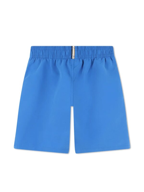 BOSS Kidswear Zwembroek met logoprint - Blauw