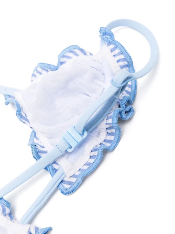 MC2 Saint Barth Kids Bikini met borduurwerk - Blauw