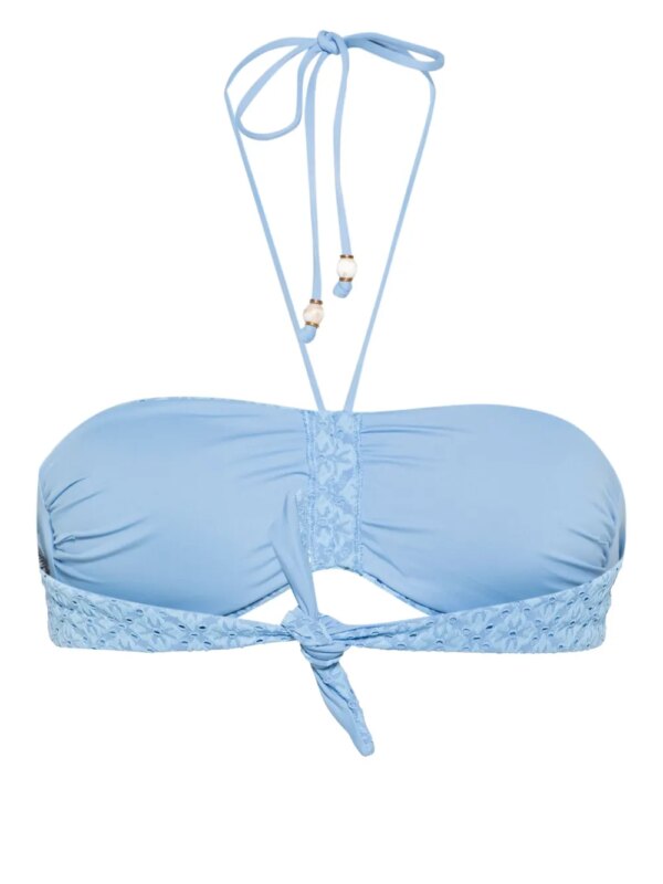 TWINSET Opengewerkte bikinitop - Blauw