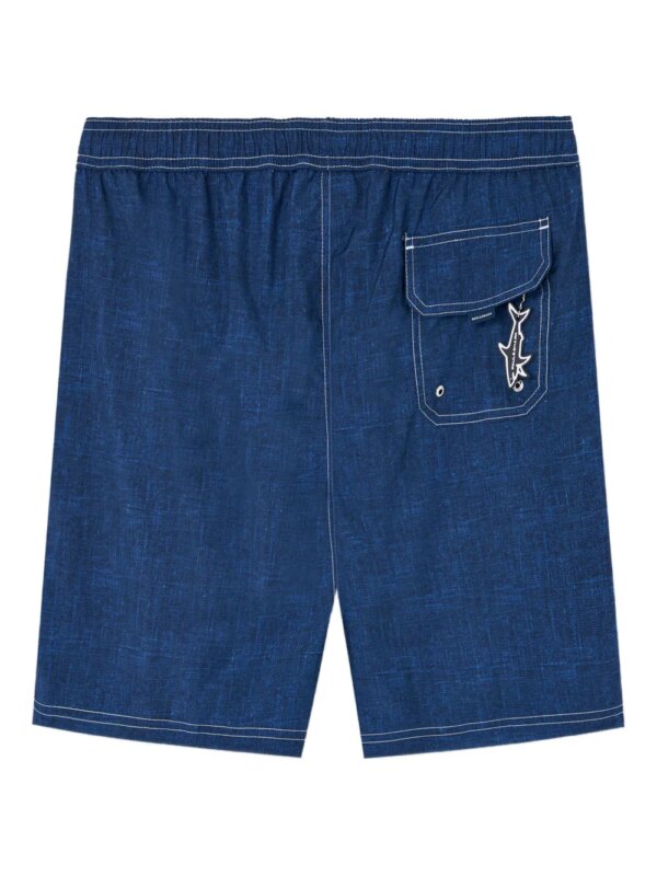 Paul & Shark Zwembroek met print - Blauw