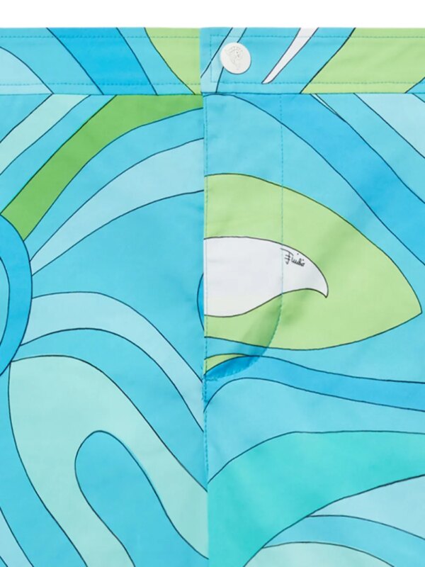 PUCCI Zwembroek met print - Blauw