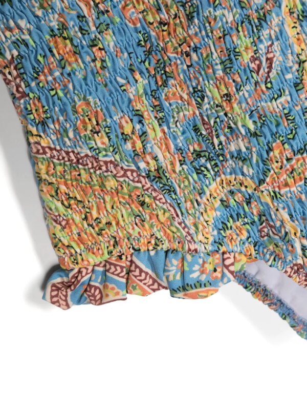 ETRO KIDS Gelaagd badpak met paisley-print - Blauw