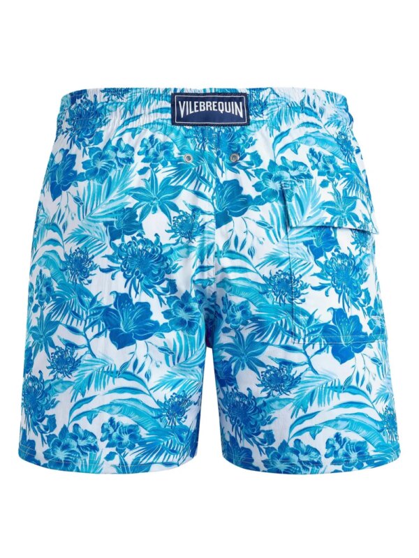 Vilebrequin Zwembroek met bloemenprint - Blauw