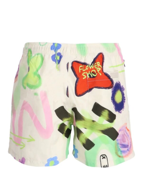 OAS Company Zwembroek met print - Beige