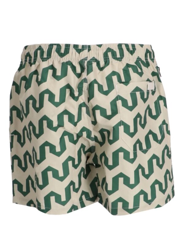 OAS Company Zwembroek met geometrische print - Groen