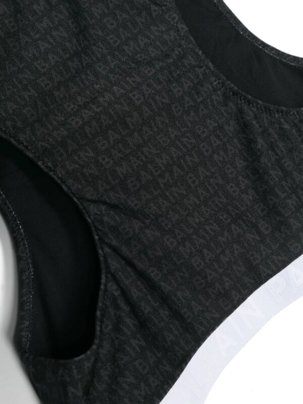 Balmain Kids Bikini met logoprint - Zwart