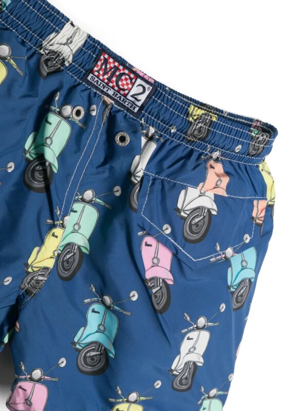 MC2 Saint Barth Kids Zwembroek met print - Blauw
