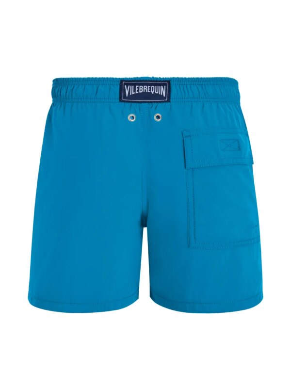 Vilebrequin Kids Zwembroek met logo-applicatie - Blauw