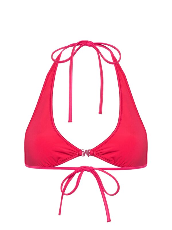 Palm Angels Bikinitop met monogramplakkaat - Roze