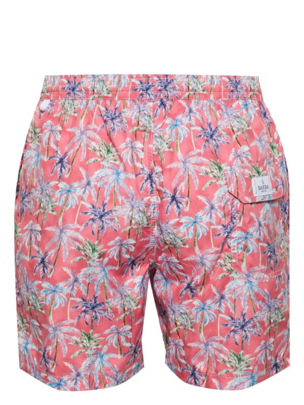 Barba Zwembroek met palmboomprint - Roze