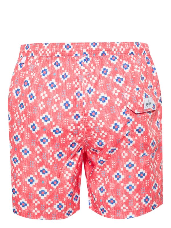 Barba Zwembroek met geometrische print - Rood
