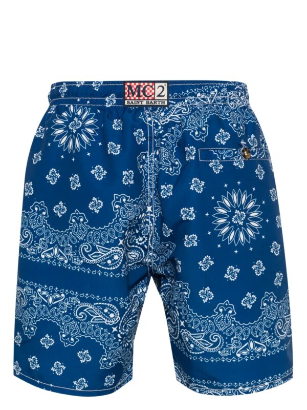 MC2 Saint Barth Zwembroek met logo - Blauw