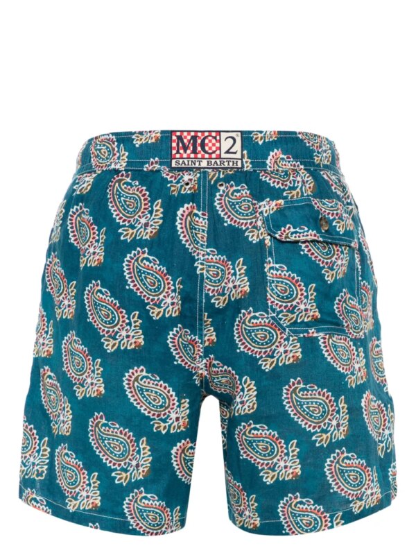 MC2 Saint Barth Linnen zwembroek - Blauw