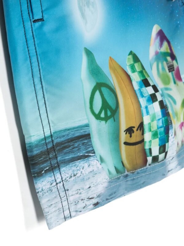 Molo Zwembroek met fotoprint - Blauw