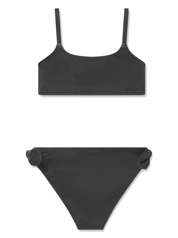 Moschino Kids Bikini met dierenprint - Zwart